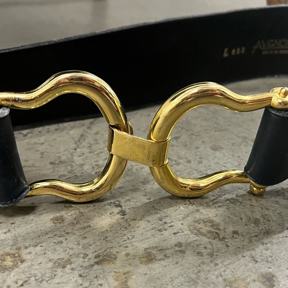 Vtg. Avignon Leather Belt *Blue* 🌵Large - Picture 4 of 5